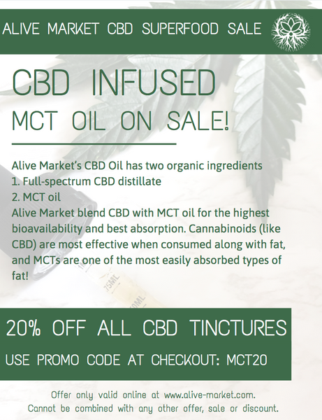 CBD INFUSED MCT OIL ON SALE!