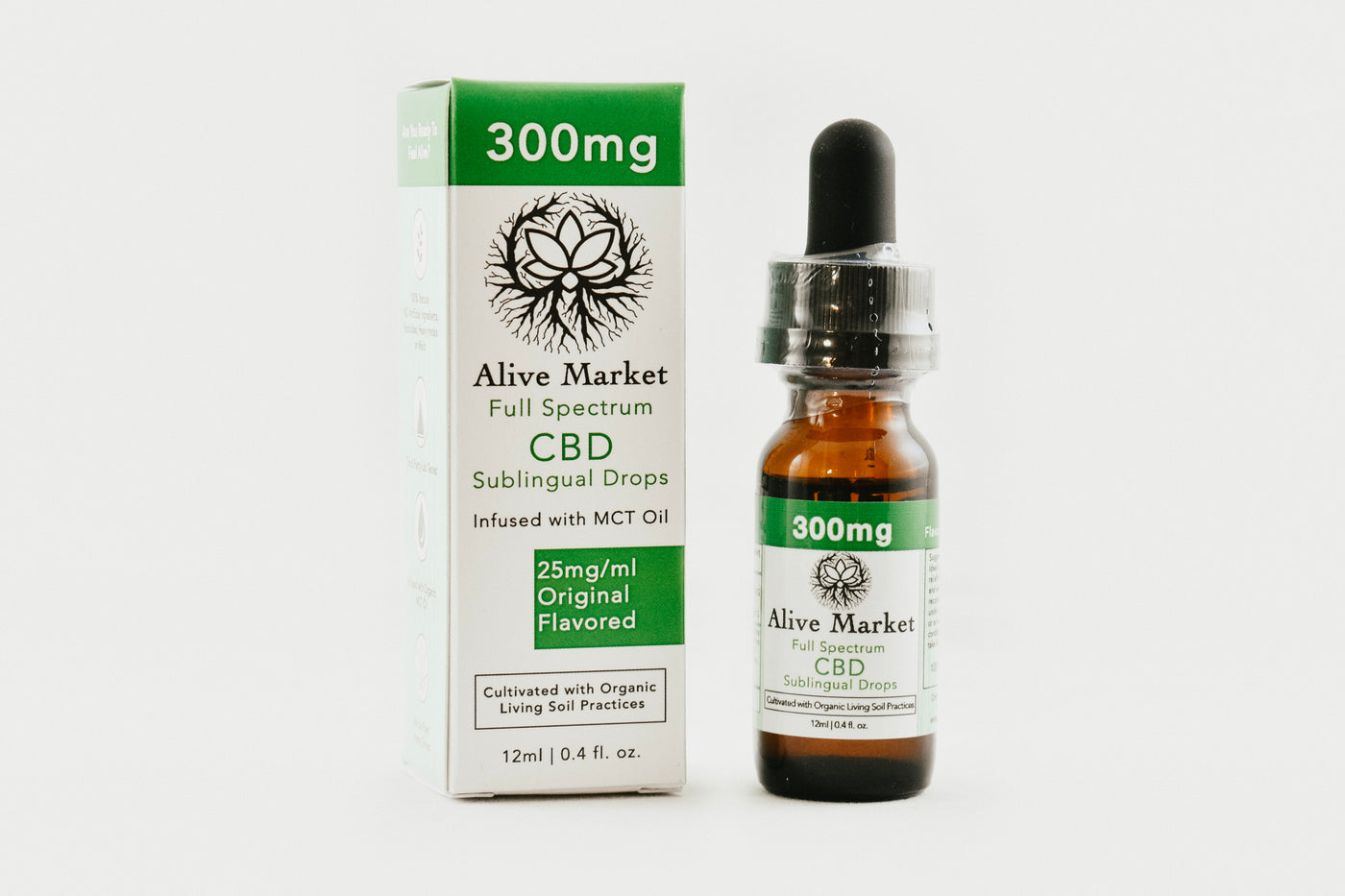 300mg (25mg/ml) Full Spectrum 12ml Tincture