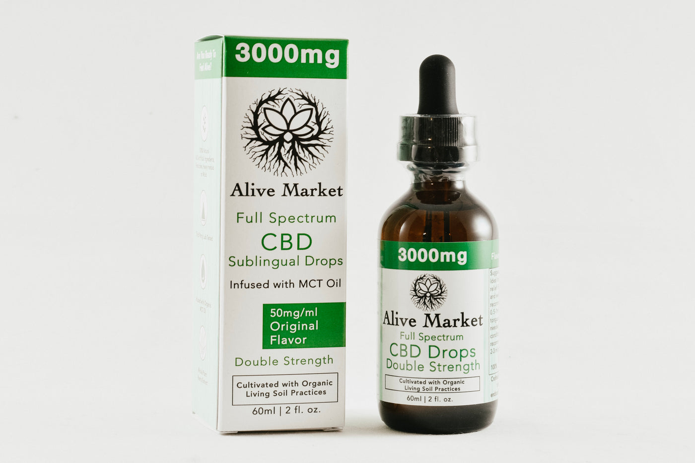 3000mg (50mg/ml) Full Spectrum CBD - 2oz Tincture