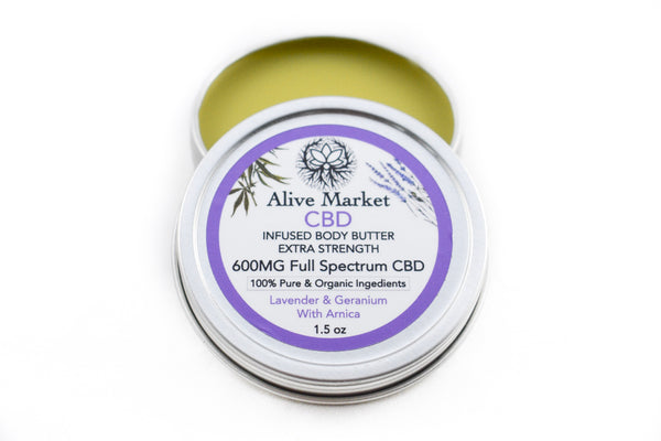 Lavender & Geranium - Full Spectrum CBD Infused Body Butter | EXTRA STRENGTH